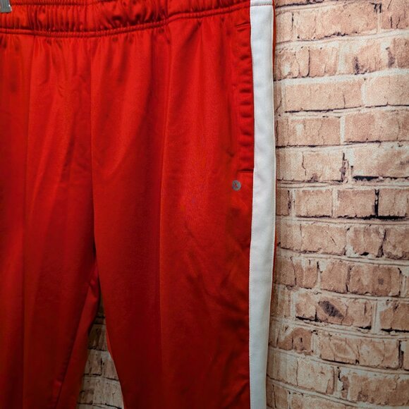 Xersion Track Pants Drawstring Lined RED/White Size Large - Picture 4 of 13